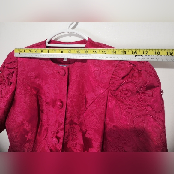 Nah Nah Women's Vintage Pink Short Sleeve Jacket Size 10 - Picture 5 of 9